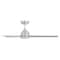 Wac Mocha Indoor and Outdoor 3-Blade Smart Ceiling Fan 54in Brushed Aluminum with Remote Control, 120 V F-001 - alternate 2